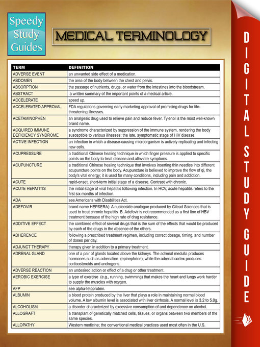 Title details for Medical Terminology II by Speedy Publishing - Available